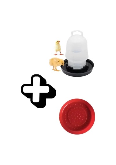 Civciv Suluk 0,75 Ml Kaliteli Plastik + Tabak Yemlik