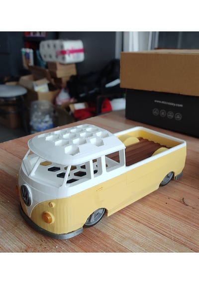 Vw Bus Doka Dekoratif Kalemlik Açık Sarı