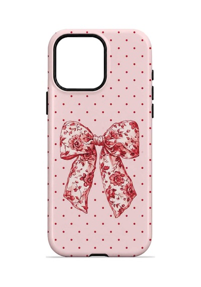 Velvoria Valestra Vintage Rose Bow Dot Apple iPhone Uyumlu 15 Pro Darbe Korumalı Kılıf Valestra Select - Vintage Rose Bow Dot Velvoria Valestra Vintage Rose Bow Dot Apple iPhone Uyumlu 15 Pro Darbe Korumalı Kılıf Valestra Select - Vintage Rose Bow Dot