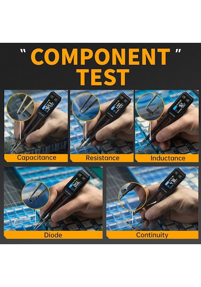 Fnırsı Lcr-st1 Akıllı Cımbız Lcr Smd Esr Mini Test Cihazı Direnç Kapasite Lcr-st1-bag