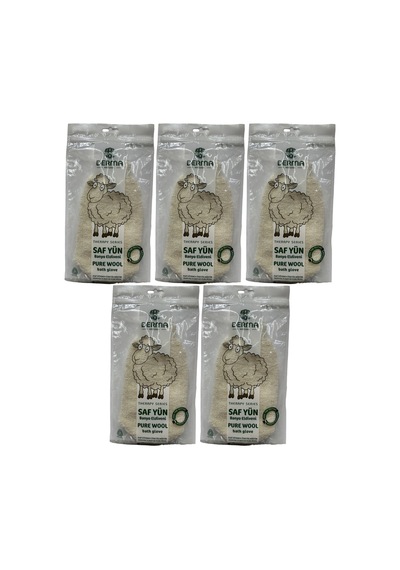 Derma Naturel Therapy Saf Yün Banyo Eldiveni T-485 5 Li Set