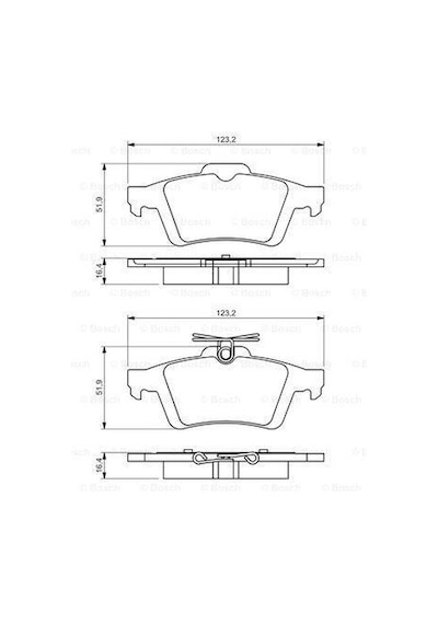 Ford Focus 2004 - 2017 Arka Fren Balata Takımı - Bosch