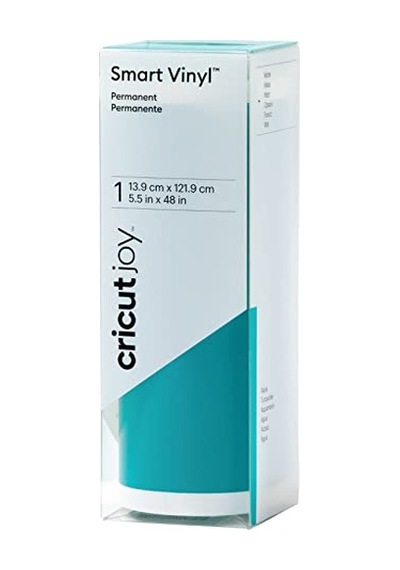 Cricut Joy Smart Kalıcı Vinil Mat Aqua 5,5 İnç X 48 İnç 13,9 Cm X 121,9 Cm 124-Pembe