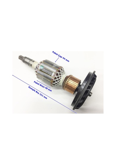 Bosch Uyumlu Tipi Gsh 11 E - 11 De Endüvi Rotor Kollektör