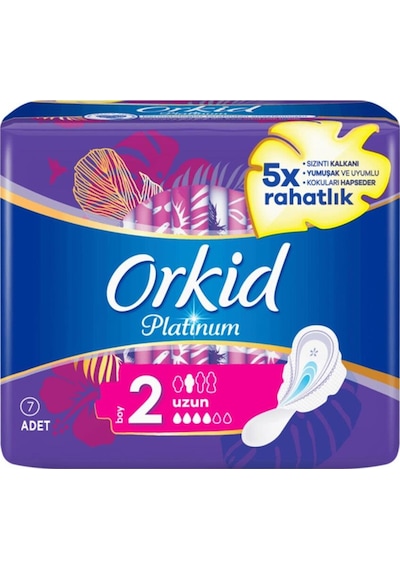 Orkid Platinum Hijyenik Ped Uzun 7'li