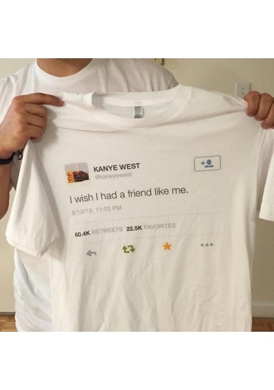 Kalic Studio Kanye West - T-shirt Beyaz
