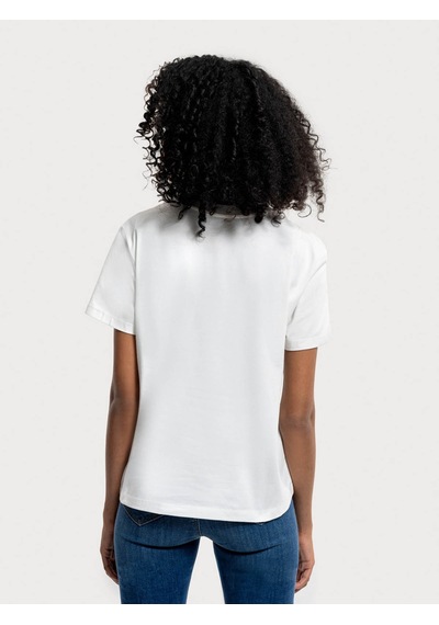 Loft Regular Fit Beyaz Kadın T-shirt Lf2036285 Beyaz