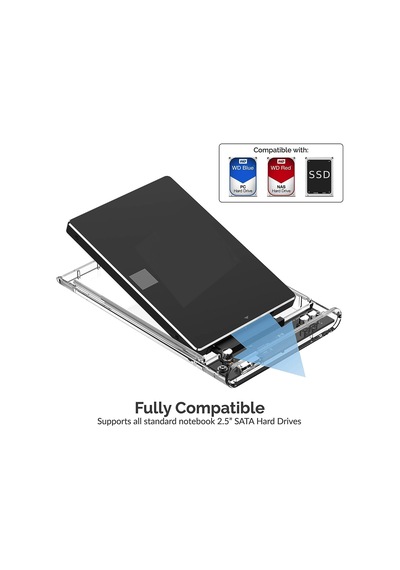 Aogo 2.5hd3 Yeni Vidasız Sürgülü 2.5" Usb 3.0 Harici Ssd Harddisk
