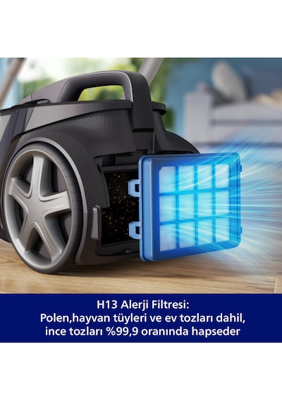 Philips Marathon Ultimate XB9550/10 899 W Toz Torbasız Elektrikli Süpürge