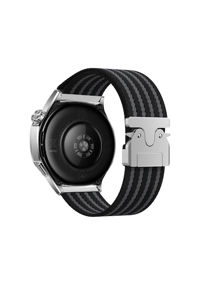 Huawei Watch Gt 3 42mm Mkst Krd-133 22mm Naylon Kumaş Hasır Örgülü Kordon - Siyah