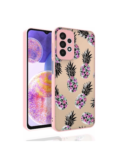 Zore Galaxy Uyumlu A23 Kılıf Desenli Kamera Korumalı Parlak Nora Kapak - No1 No1