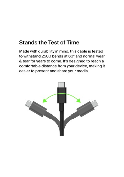 Belkin Usb-c - Hdmi 2.1 Kablo, 60 Hz'de 8k Için 2 M Kablo, 144 Hz