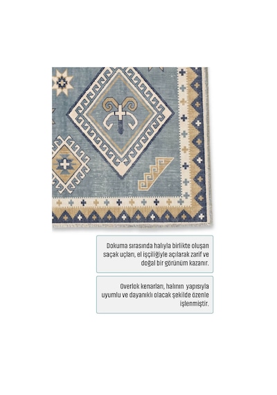 Dekoratif Halı Kaymaz Taban Leke Tutmaz Yıkanabilir Kilim Özel Ölçü Salon Halısı 3054 Çok Renkli