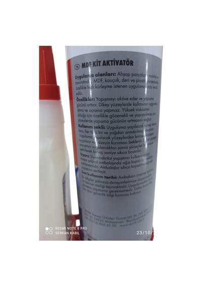 0892100444028 24 Würth Mdf Kit 2 Aktivatör Hızlı Yapıştırıcı 100 -500 Ml