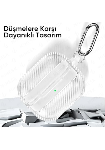 Pro 2.nesil Uyumlu Şeffaf Premium Kulaklık Kılıfı Anc Delikli Yedek Silikon Uçları S M L Ve 3 Ü 1 Arada Bluetoot Çok Renkli