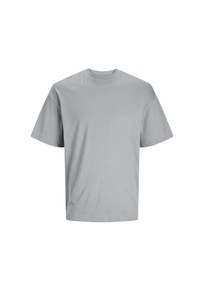Jack & Jones Erkek Bisiklet Yaka Loose Fit Gri T-shirt - 12254412