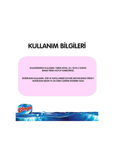 Bingo Fresh Yüzey Temizleyici Pembe Düşler 2500 ML