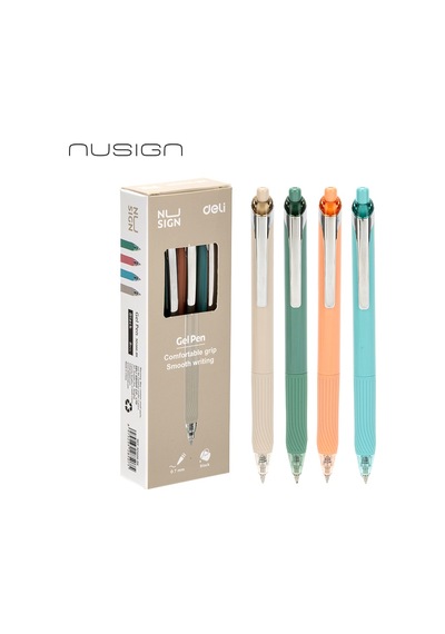 Nusıgn 0.7 Mm Jel Kalem Mavi Mürekkep Ergonomik Yazım Kalemi Blue