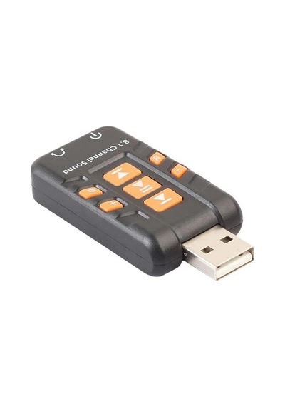 8.1 Kanal Harici USB Ses Kartı - Çevirici 3.5 mm. Mikrofonlu