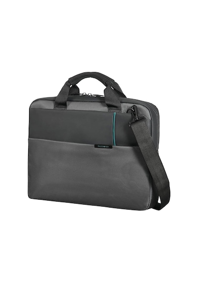 19V69 Italia Samsonite 16n-09-001 Qibyte Notebook El Çantası, 14.1", Antrasit 2774 Koyu Gri