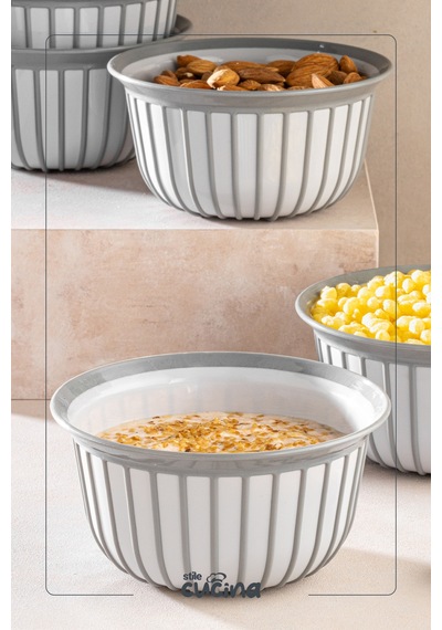 Linea 6lı Pratik Çerezlik Gri 500 Ml Gri