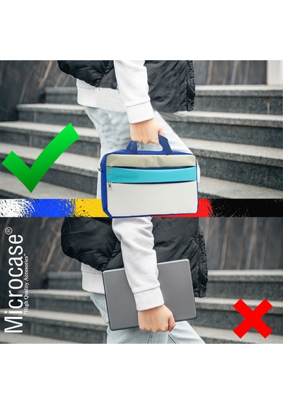 Microcase Tcl Tab 11 Gen 2 İle Tablet Apple Uyumlu MacBook Laptop Tablet Çantası 2 Bölmeli Al4821 Omuz Çantası