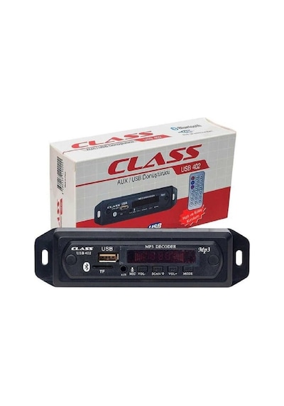 Tr Class Tf-402 Bluetooth Oto Teyp Çevirici Dc 12 Volt Bt-speaker Usb Sd Çevirici Aux Girişli Araba, Mdrwl402