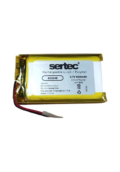 Tedar Sertec 603048 3.7v 900 Mah Li-polymer Pil Devreli/1.5a Najmaddin