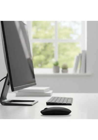 Ers Siyah Renkli Ergonomik Sessiz Kablosuz Mouse Usb Alıcılı, Ofis Ve Oyun İçin Konforlu Bilgisayar Faresi Ms6310