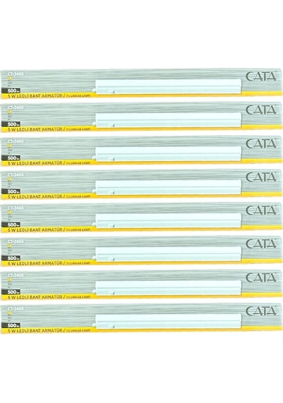 Cata Ct-2466 5w 3200k Günışığı Ledli Bant Armatür 8 Adet Beyaz