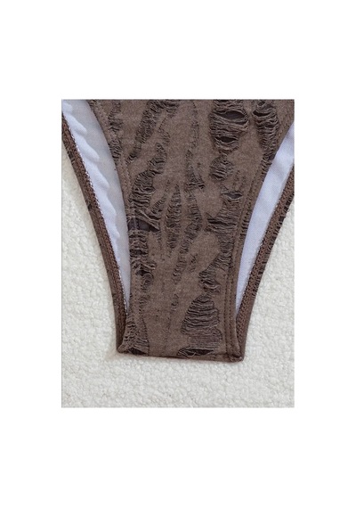 Lilly Cocoa Rip Bikini Takımı Kahverengi Kahverengi