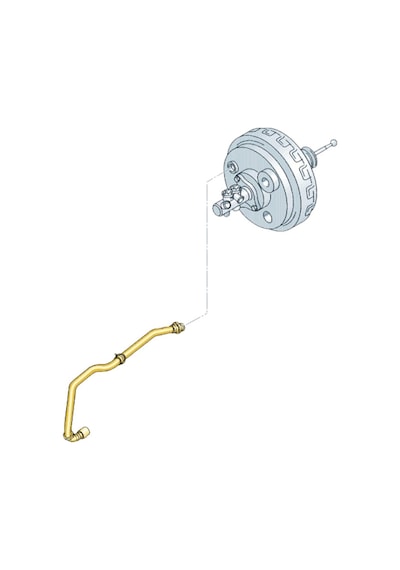 Vw Caravelle T5 2004-2010 2.5tdi Axd Fren Vakum Borusu 7h1611931n
