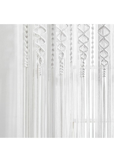 Bohem Makrome Dokulu Pamuk Pencere Perdesi/oda Bölücüsü/kapı/duvar Dekoru, 241 Cm X 101 Cm U X G , Beyaz Diğer Bohem Makrome Dokulu Pamuk Pencere Perdesi/oda Bölücüsü/kapı/duvar Dekoru, 241 Cm X 101 Cm U X G , Beyaz Diğer