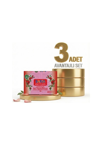 Safia Gül Banyo Sabunu 3x600 Gr