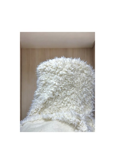 İthal Krema Soft, Kuzu Peluş Kumaş 100x150 Cm Soft, Hafif Bej Bej