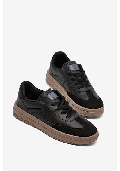 Tonny Black Rahat Kalıp Kauçuk Taban Bağcıklı Sneaker Kadın Siyah Siyah Sneaker Tbtyldz005