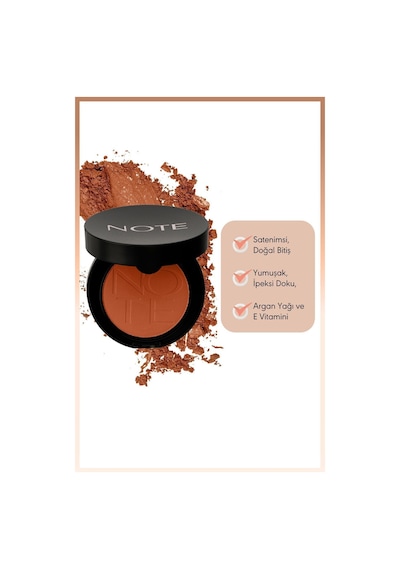 Note Cosmetique Luminous Silk Compact Blusher Toz Allık - 07 Star