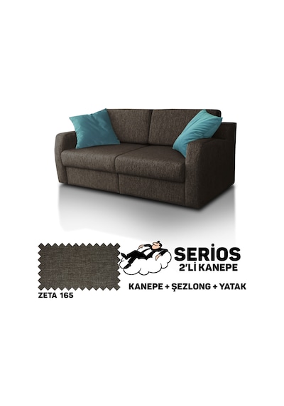 Serios Şezlonglu Yataklı Kanepe - Zeta 165