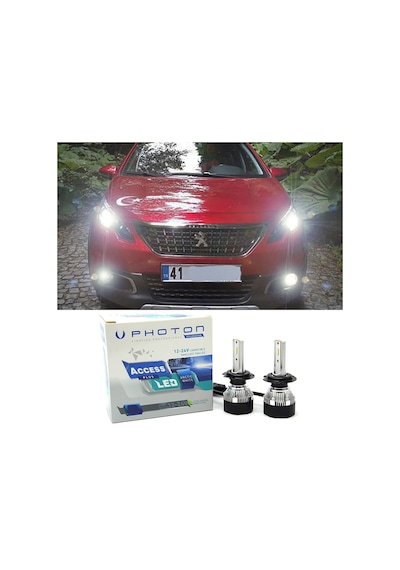 Peugeot 2008 Led Xenon Uzun Far Ampulü H7 Access Yeni Seri Beyaz 2013-2019