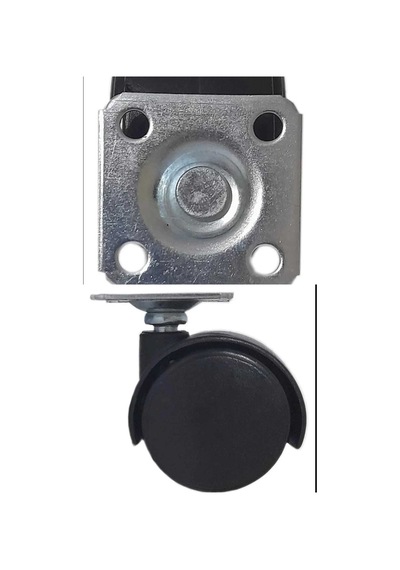 4 Adet Düz Tabanlı Çap 40mm. Döner Tekerlek-9051555100456