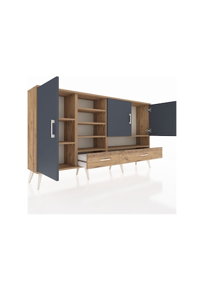 Arges Konsol 8 Raflı 2 Çekmeceli 3 Kapaklı 176x30x99 Çam-antrasit/çam Antrasıt/atlas Çam - Atlas Çam Arges Konsol 8 Raflı 2 Çekmeceli 3 Kapaklı 176x30x99 Çam-antrasit/çam Antrasıt/atlas Çam - Atlas Çam