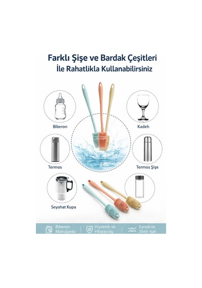 Ivory Ivo-frc02 Silikon Jumbo Biberon Fırçası