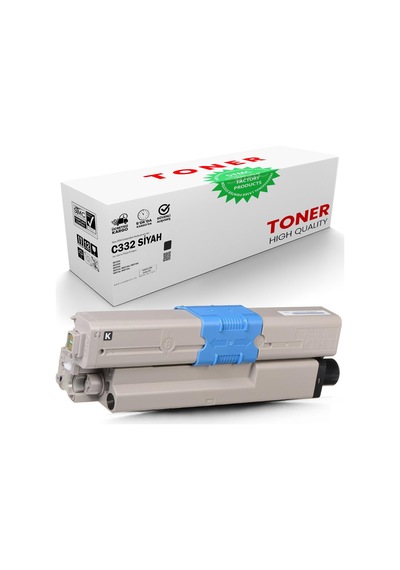 Oki C332 Siyah Uyumlu Toner /WB/46508735/C332dn/C332dnw/MC363/MC