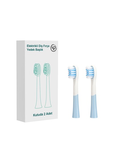 Npo Nicefeel X500 Diş Fırçası Yedek Başlığı 2'li - Mavi