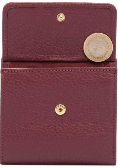 Tergan Bordo Deri Kadın Cüzdan - S1cb00005627-m71 Bordo