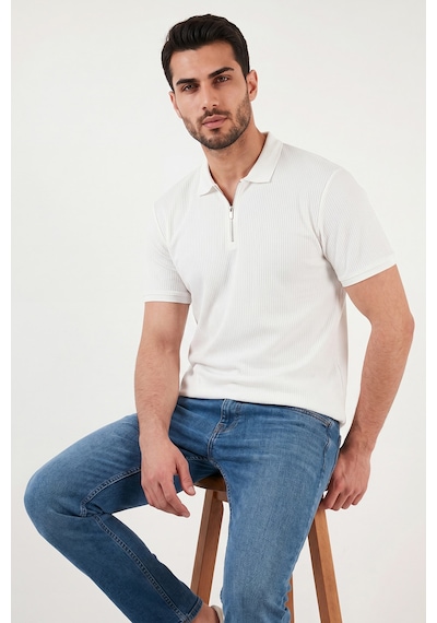 Buratti Erkek Polo Yaka T Shirt 5902738 Ekru Ekru