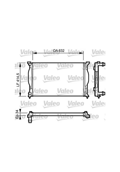 Audi A4 B6 Motor Radyatoru 1.6 2002-2005 Alz Valeo 732963