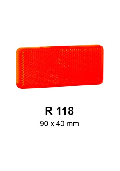 Jokon R 118 Kırmızı Karavan Reflektörü 90x40 Mm Yapışkanlı Jk31.0005.501