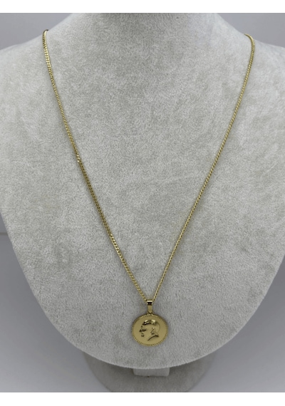 14 K Renginde Atatürk Kabartmalı Gold Kolye Gold