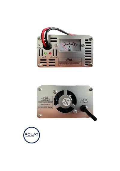 P-tech Tam Otomatik Kesicili 12volt 10amper Akıllı Hızlı Akü Şarj Cihazı